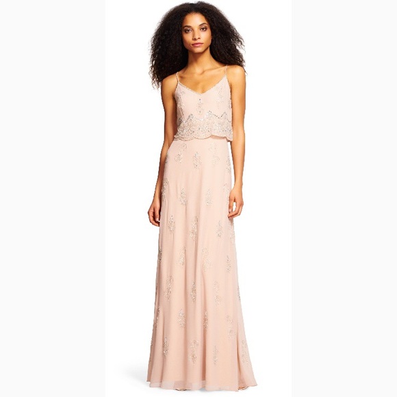 Adrianna Papell Popover Scallop Beaded 